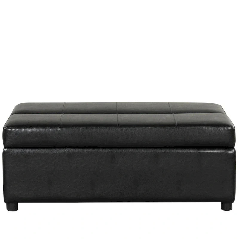 Divano letto pieghevole estraibile a forma di pouf singolo con materasso, letto per gli ospiti convertibile, divano letto rivestito in PU