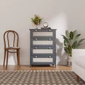HYLEORY Dresser for Bedroom, 27.55''W Dresser with 4 Drawers, Modern Chest of Drawers, Large Capacity Dresser, Storage Cabinet for Bedroom, Hallway