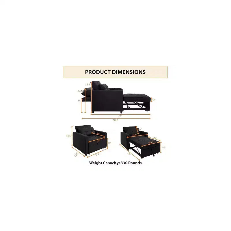 Home Imports Emporium Convertible Sleeper Chair
