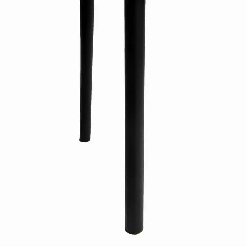 LeisureMod Ervilla Modern Dining Side Chairs Set of 4  Cozy Upholstered Accent Armchairs with Black Iron Legs, Kitchen, Dining Room, Cafe, Restaurant
