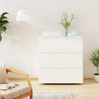 Hitow Three Drawer Chest of Drawers Modern Dresser for Bedroom