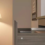Cassettiera bianca a 3 cassetti, stile moderno minimalista, mobile contenitore per uso singolo