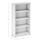 Libreria per bambini a 4 ripiani blu scuro/bianca