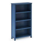 Libreria per bambini a 4 ripiani blu scuro/bianca