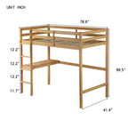 Letto a soppalco singolo rosa/bianco con scrivania integrata