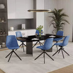 Sedia da pranzo girevole multicolore, similpelle, seduta singola