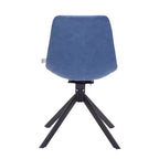 Sedia da pranzo girevole multicolore, similpelle, seduta singola