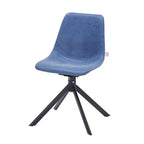 Sedia da pranzo girevole multicolore, similpelle, seduta singola