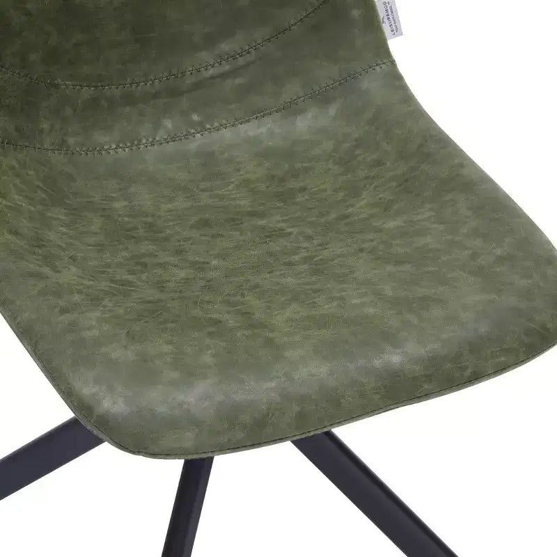 Sedia da pranzo girevole multicolore, similpelle, seduta singola