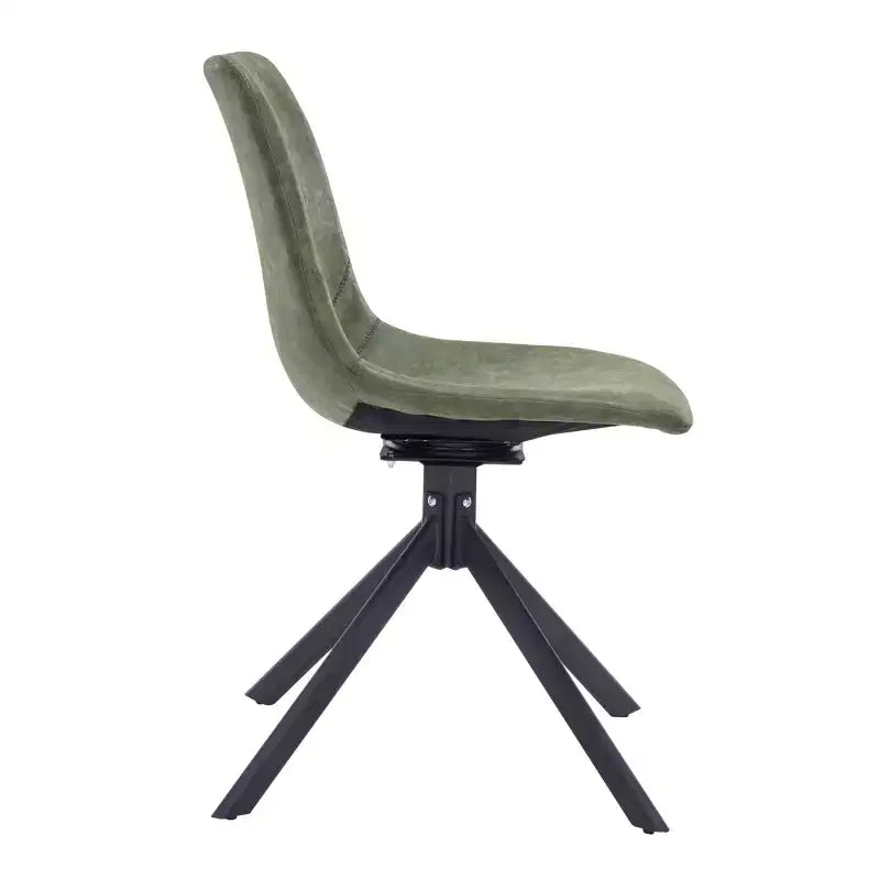 Sedia da pranzo girevole multicolore, similpelle, seduta singola