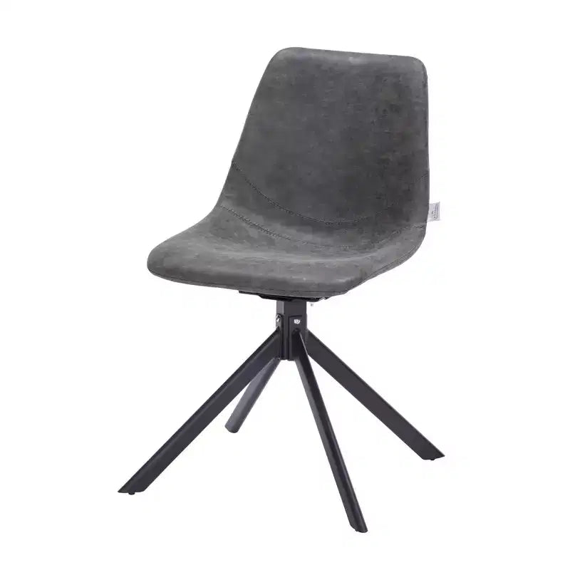 Sedia da pranzo girevole multicolore, similpelle, seduta singola