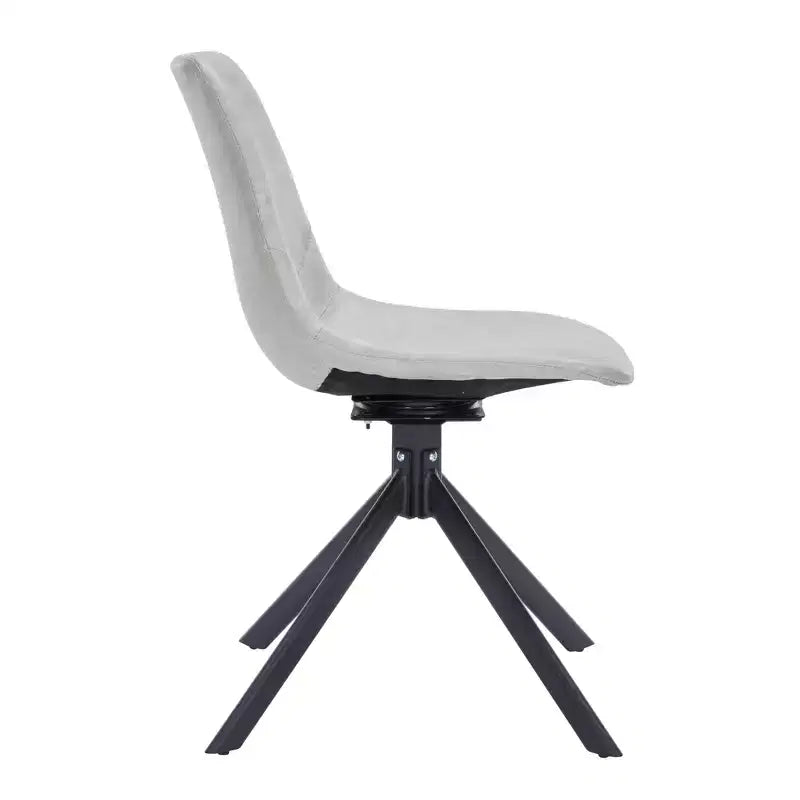 Sedia da pranzo girevole multicolore, similpelle, seduta singola