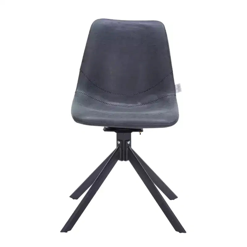 Sedia da pranzo girevole multicolore, similpelle, seduta singola