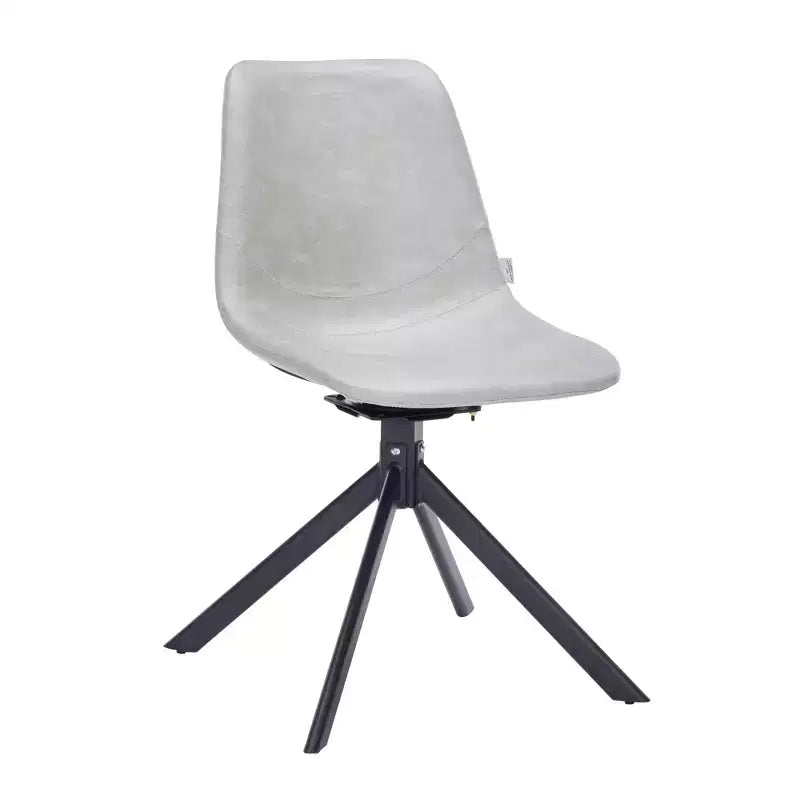 Sedia da pranzo girevole multicolore, similpelle, seduta singola