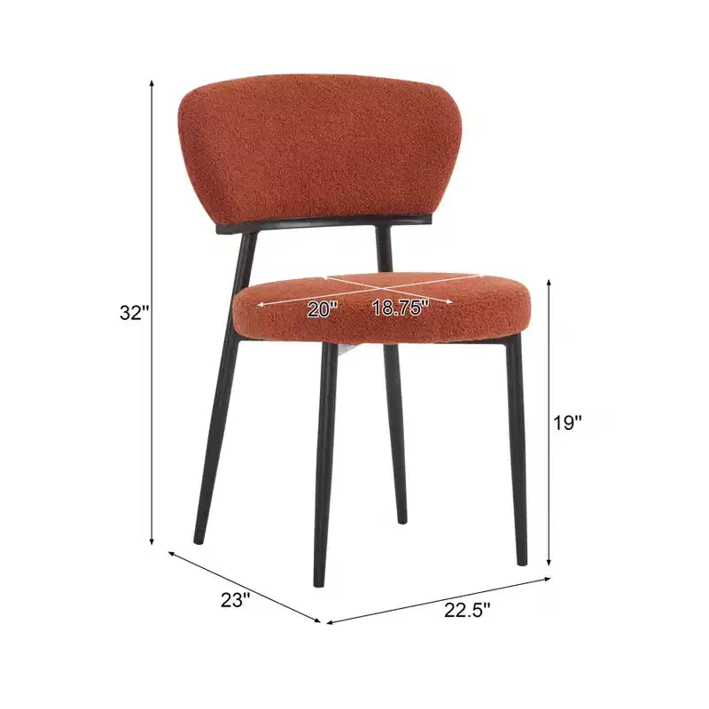 Christopher Knight Home Atrass Upholstered Dining Chair with Metal Legs (Set of 4)