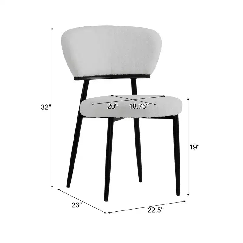 Christopher Knight Home Atrass Upholstered Dining Chair with Metal Legs (Set of 4)
