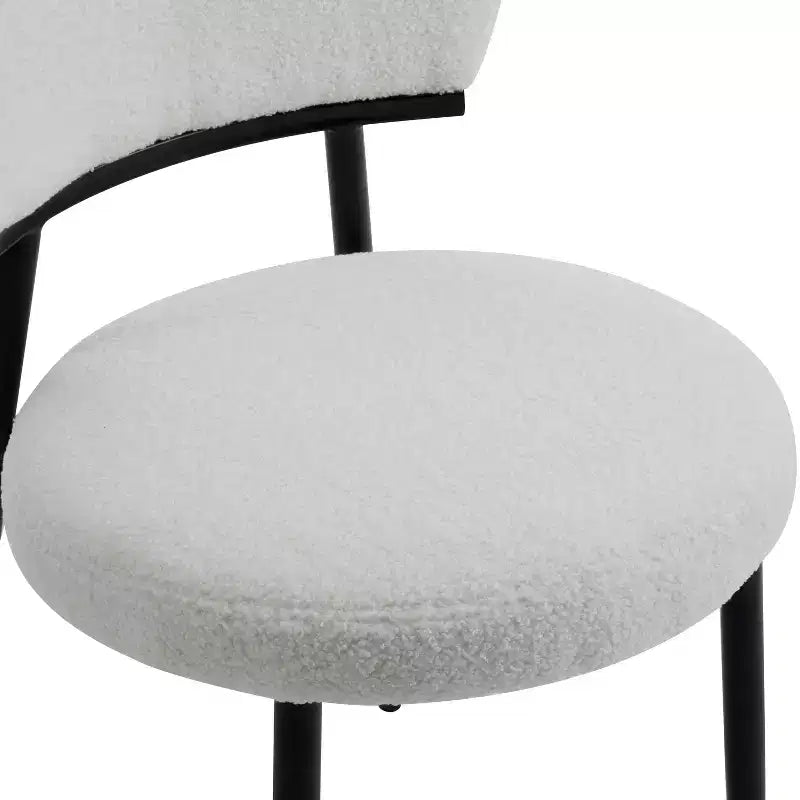 Christopher Knight Home Atrass Upholstered Dining Chair with Metal Legs (Set of 4)