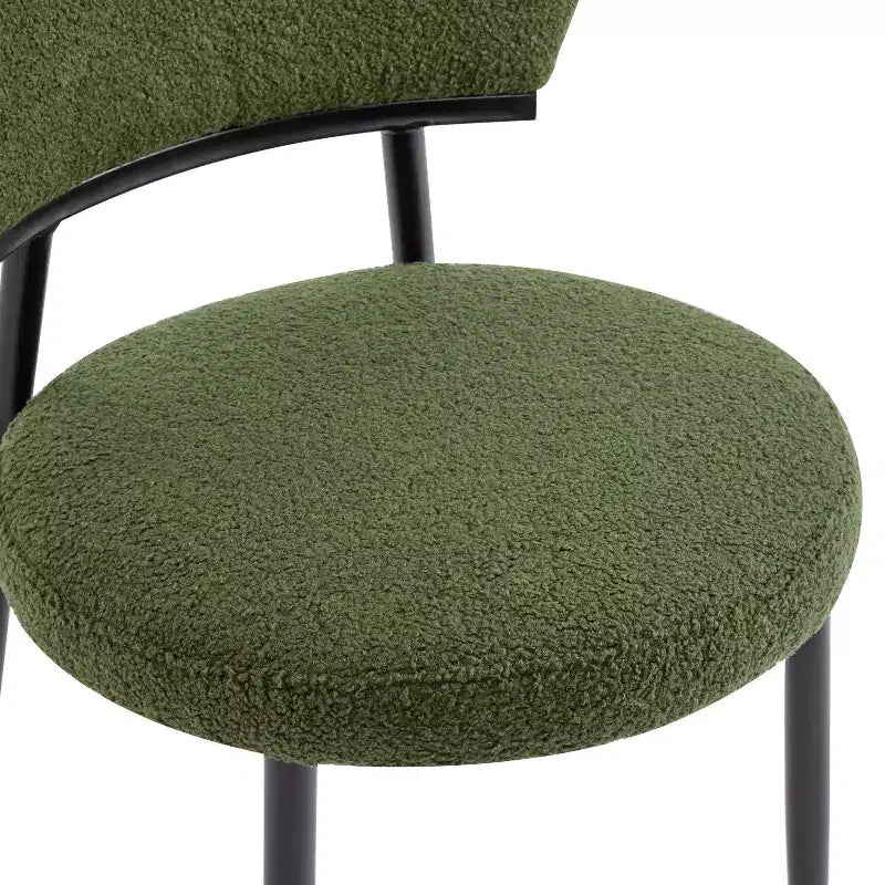 Christopher Knight Home Atrass Upholstered Dining Chair with Metal Legs (Set of 4)