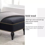 Divano chaise longue in velluto nero/blu, bracciolo a destra, 1 posto
