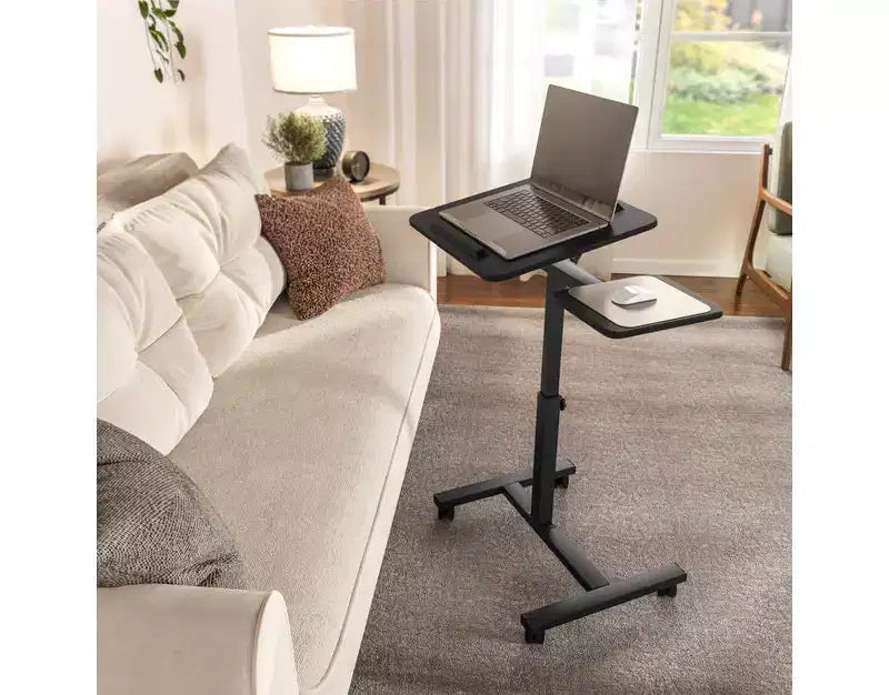 Seville Classics 26 Tilting Mobile Desk Cart with Mouse Pad