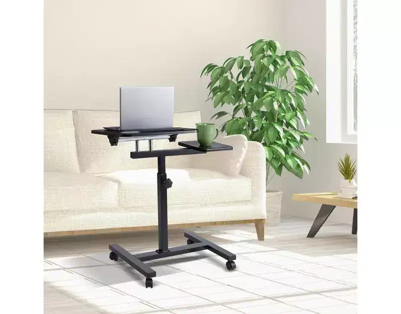 Seville Classics 26 Tilting Mobile Desk Cart with Mouse Pad