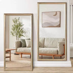 32x70 Full Body Floor Mirror: Elegant Frame, Durable Structure - Perfect for Bedrooms, Stores, Salons