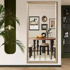 Specchio intero reclinabile nero, 81 x 178 cm, 1 persona