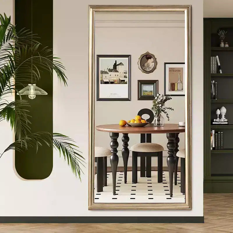 Specchio intero reclinabile nero, 81 x 178 cm, 1 persona