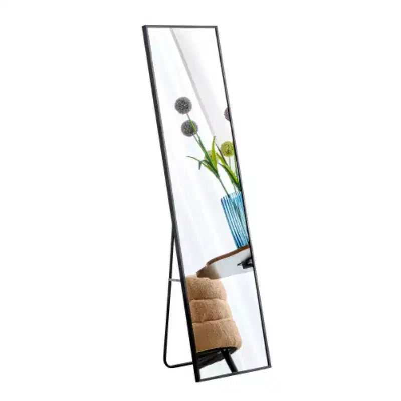 Aluminum Alloy Metal Frame Wall-mounted Full-length Mirror, Bathroom Vanity Mirror, Bedroom Porch, Decorative Mirror, Clothing Store
