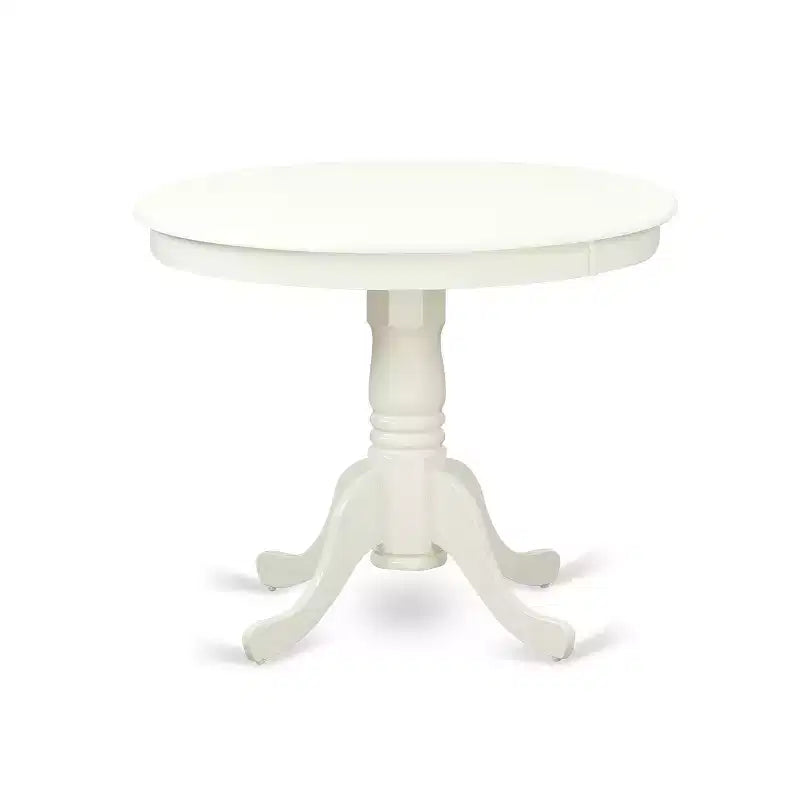 HomeStock 5 Piece Dinette Set Linen White Baby Blue