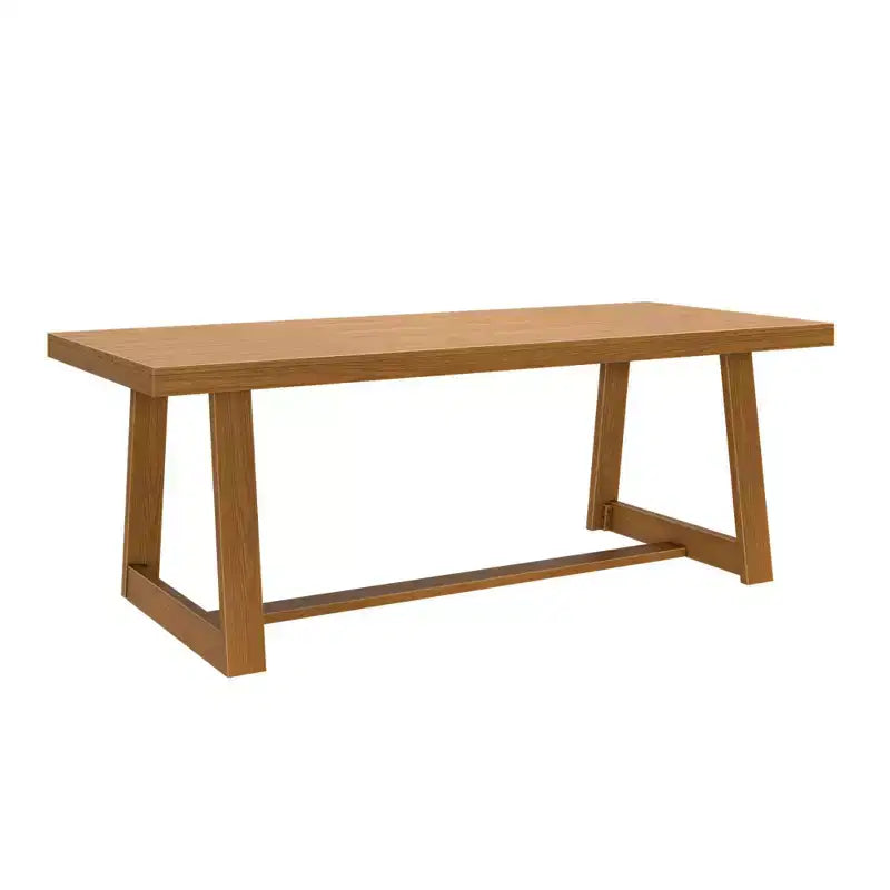 Plank+Beam 84 Dining Table for 8, Solid Wood Classic Farmhouse Style Kitchen Table