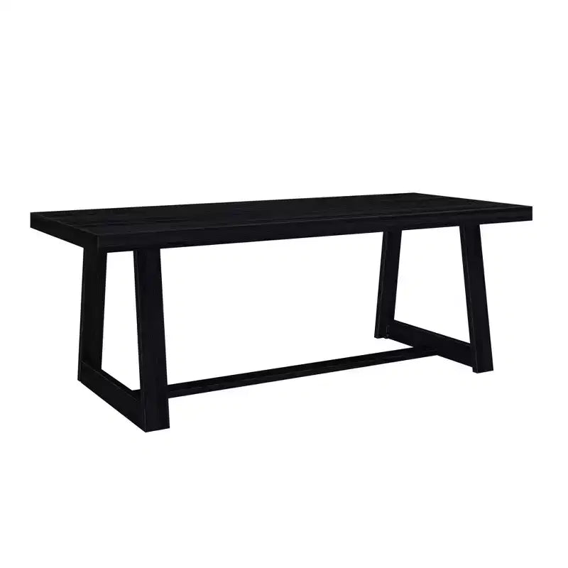Plank+Beam 84 Dining Table for 8, Solid Wood Classic Farmhouse Style Kitchen Table