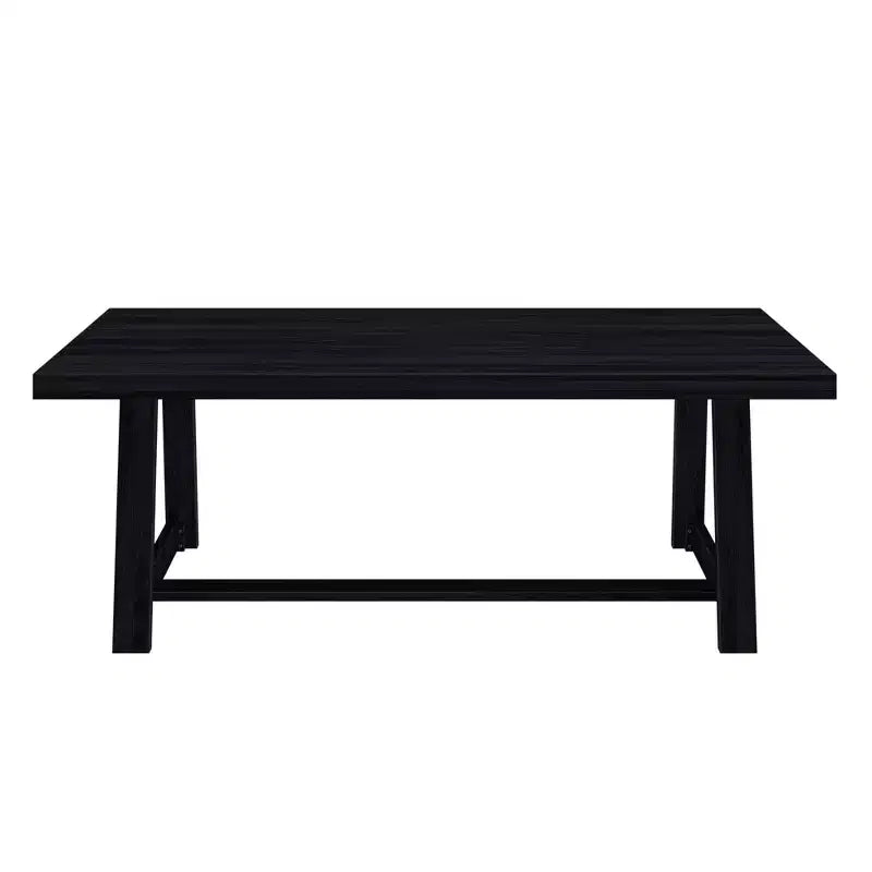 Plank+Beam 84 Dining Table for 8, Solid Wood Classic Farmhouse Style Kitchen Table