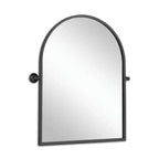 Specchio da parete ad arco nero, singolo
