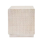 Tavolino scanalato White Cube, 1 persona, Interno/Esterno