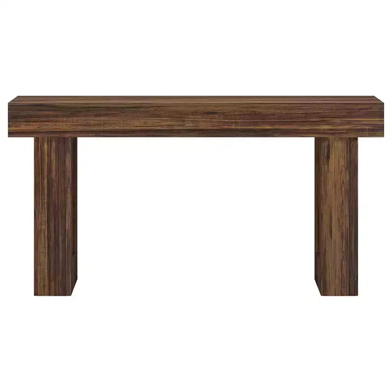 Divano e tavolino da ingresso in legno rustico naturale/grigio, montaggio 1 persona
