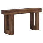 Divano e tavolino da ingresso in legno rustico naturale/grigio, montaggio 1 persona