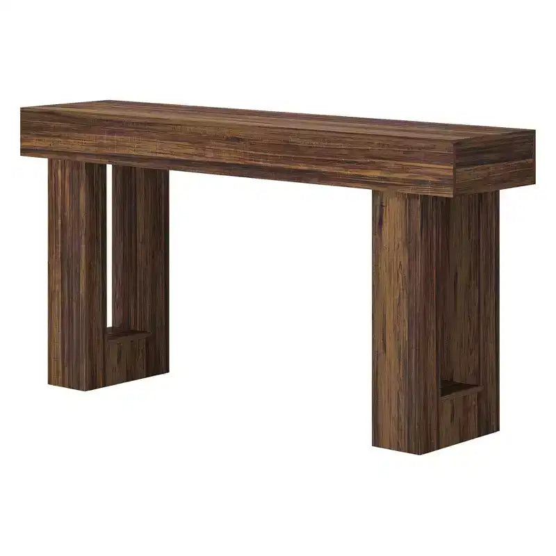 Divano e tavolino da ingresso in legno rustico naturale/grigio, montaggio 1 persona