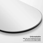 Specchio da parete rettangolare nero, cornice in metallo, 38" x 26", singolo