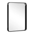 Specchio da parete rettangolare nero, cornice in metallo, 38" x 26", singolo
