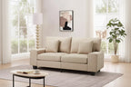 EROMMY 70.9 Linen Loveseat Sofa,Upholstered Loveseat Couch With 2 Extra Soft Cushions & Convenient Side Storage,Comfortable And Stylish Two-Seater