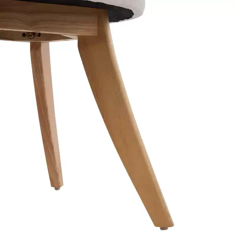 Christopher Knight Home Youngho Modern Rubber Wood Upholstered Dining Chairs with Curved Back (Set of 2)