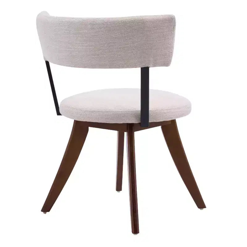 Christopher Knight Home Youngho Modern Rubber Wood Upholstered Dining Chairs with Curved Back (Set of 2)