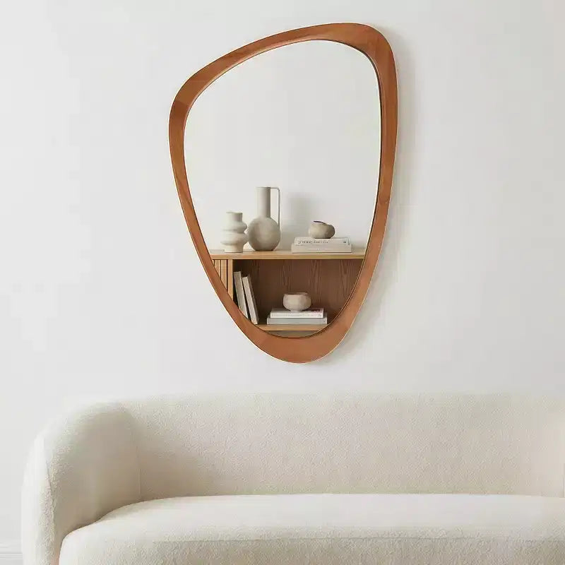 24 x 36 Modern Irregular Shape Wall Mirror, Decorative Accent Mirror for Home, Bathroom, Bedroom-Panipeachy