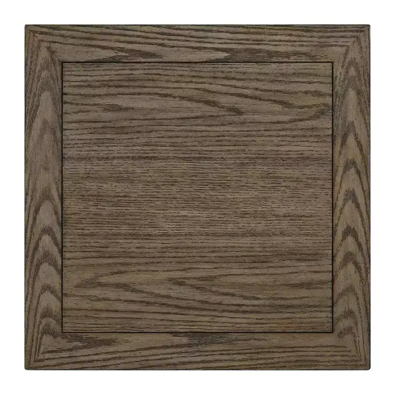 ROME + OAK Tate Farmhouse Wood End Table with Shelf, Brown and Cream, 2 Pack