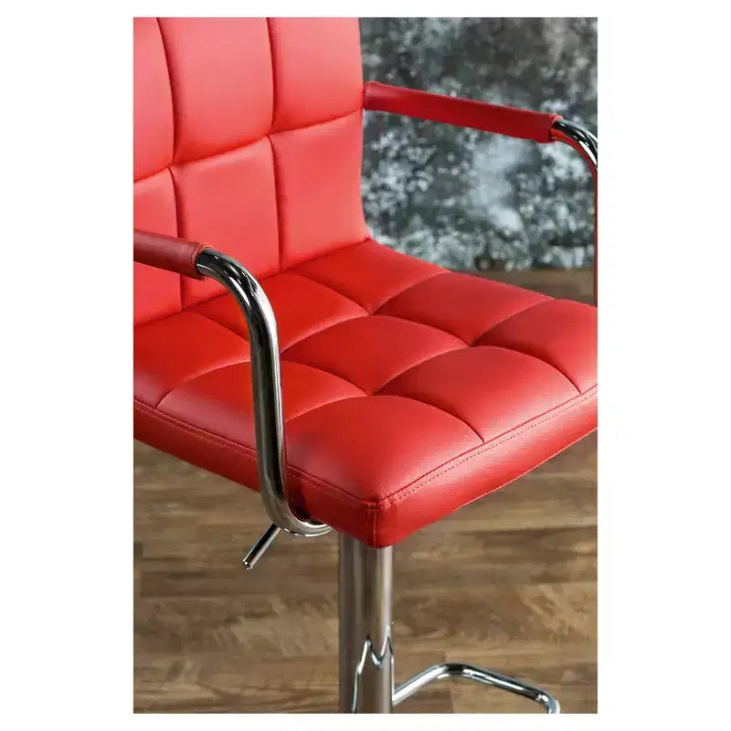 24/7 Shop At Home Ethan Adjustable Swivel Barstool with Arms Furniture of America