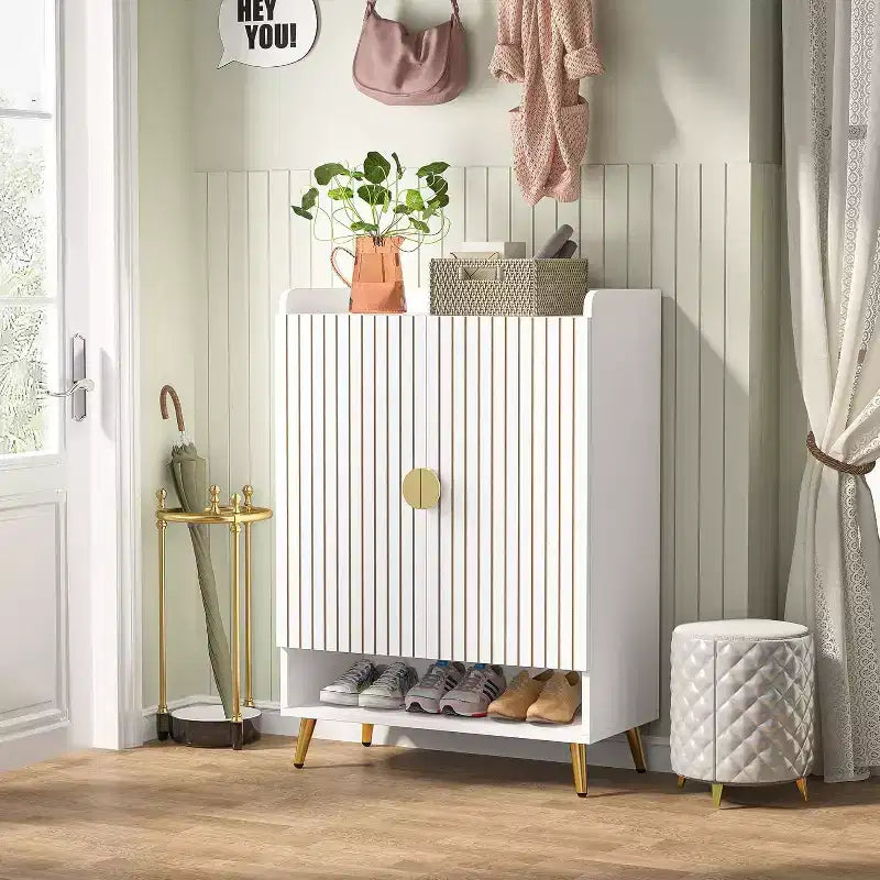 Tribesigns 7-Tier Wooden Shoe Cabinet