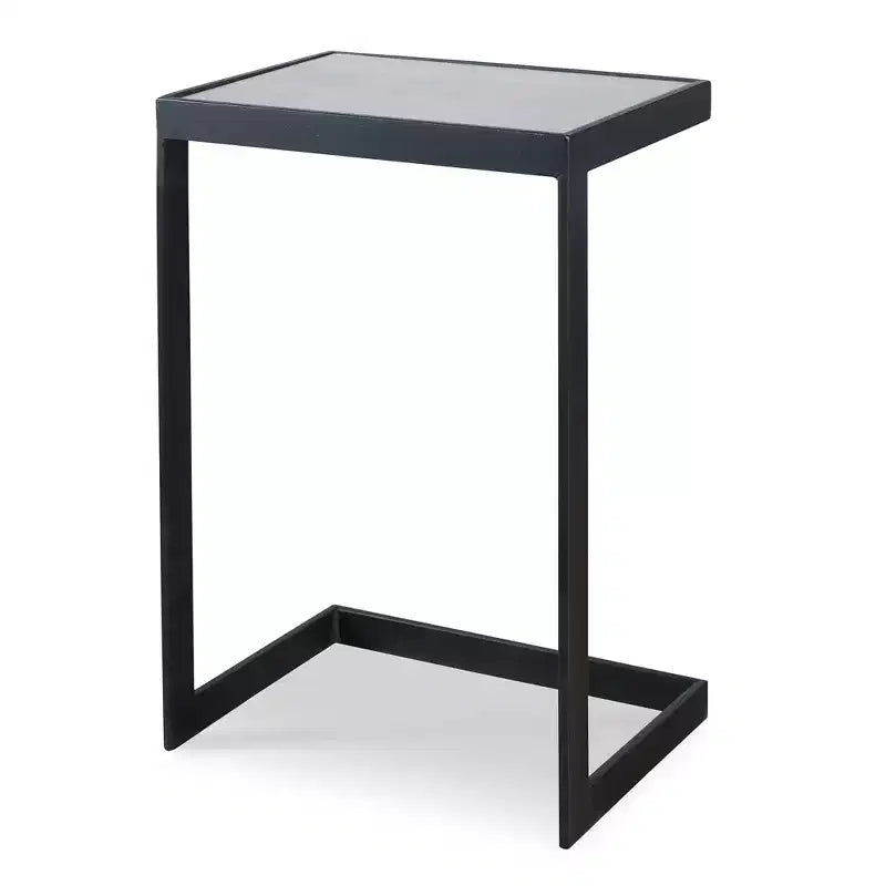 Uttermost Windell Cantilever Black Accent Table