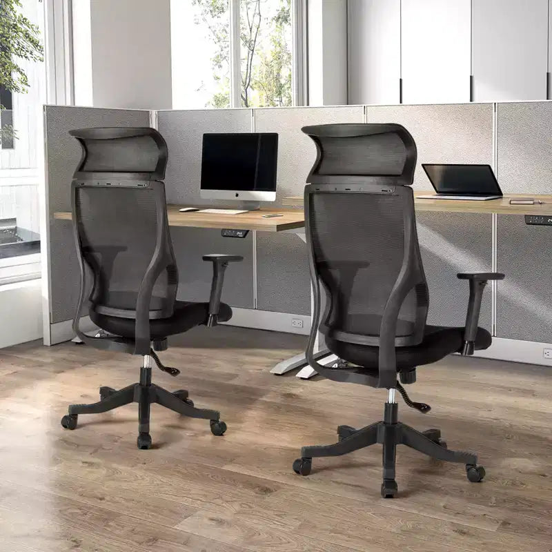 Ergonomic Mesh Office Chair with 3D Armrests Headrest and Lumbar Support