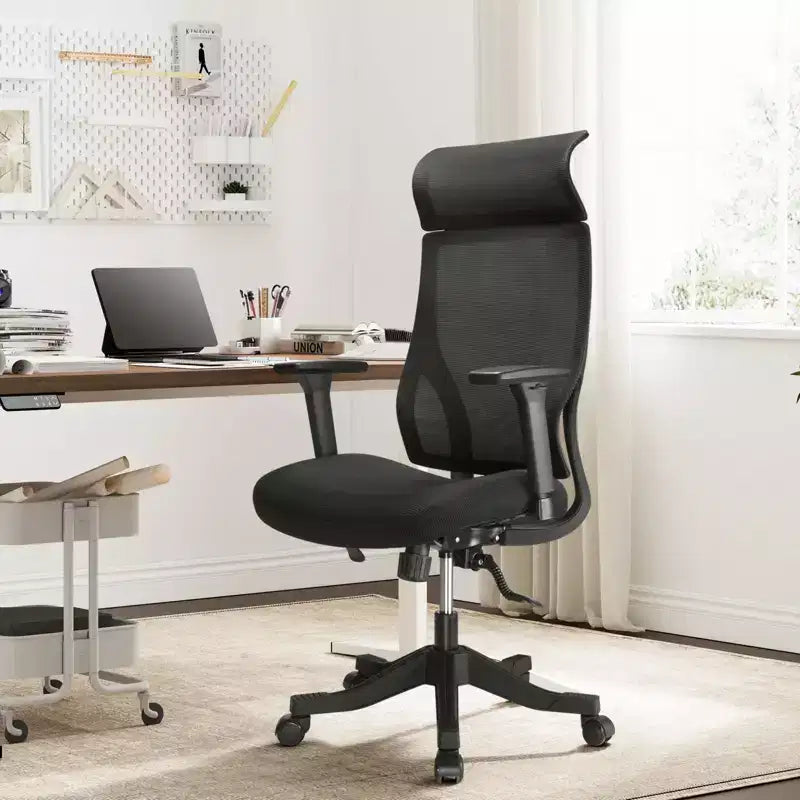 Ergonomic Mesh Office Chair with 3D Armrests Headrest and Lumbar Support